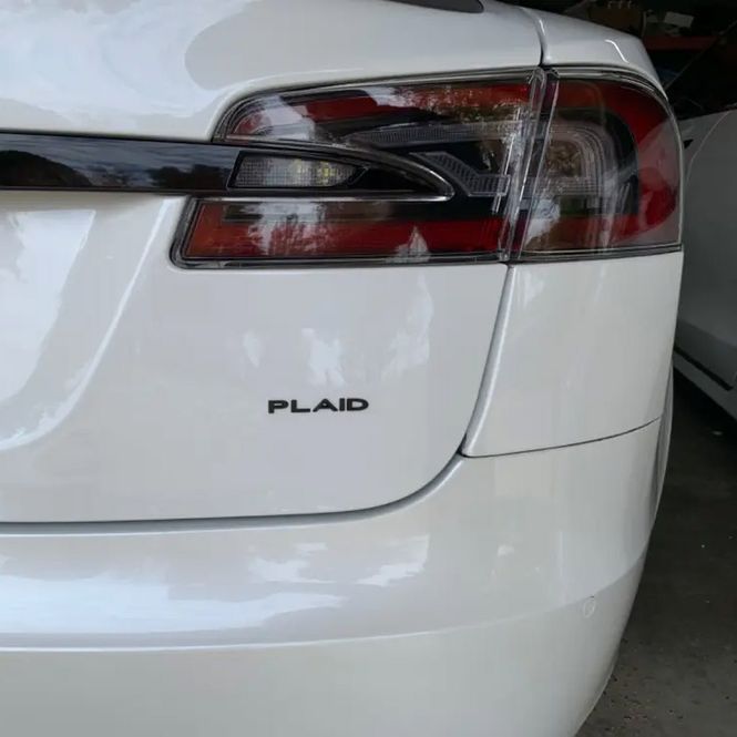Hovedbilde Tesla Plaid Emblem