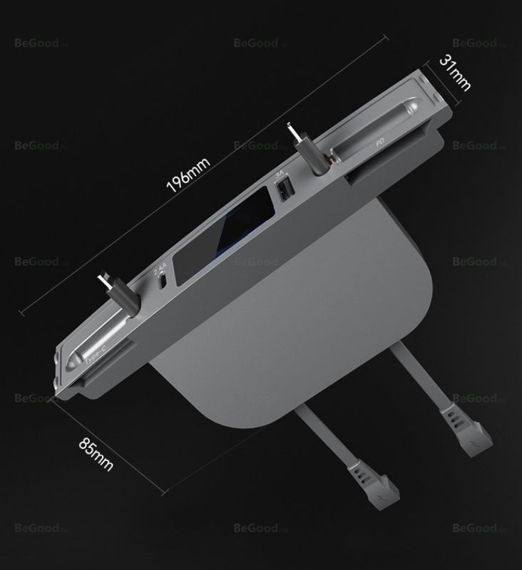 USB Hub Bar - Tesla Model 3 & Y - Uttrekkbare ladekabler